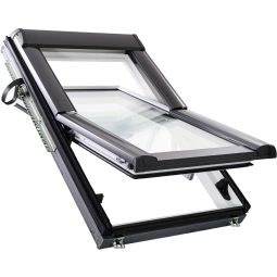 Roto Zwaairaam Designo R68C W200 Handmatig Comfort Beglazing Hout Wit 2-voudig geglazuurd, verschillende maten