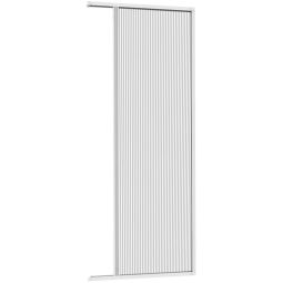 Windhager Plus Plissé Deur 110x220 cm Wit Flexibele plissé-deur met dichtingsborstel en grijprail