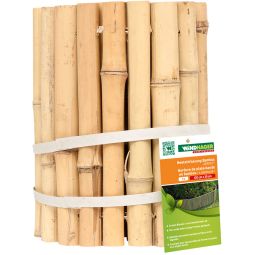 Windhager bedrand bamboe opgerold 120x30 cm voor de decoratieve afbakening van ronde en hoekige tuinbedden