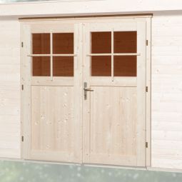 Extra dubbeldeur 21/28 mm, 182x182 cm Bemaßing: B 183 cm x H 182 cm voor muurdikten 21 en 28 mm