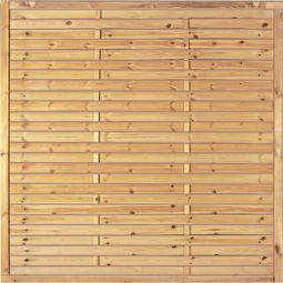 T&J Schutting Lamellenomheining Zichtscherm Lamellenomheining van geïmpregneerd hout, ca. 5x60 mm sterke latten, raamsterkte ca. 34x54 mm, verzinkt beklemt, in veel formaten verkrijgbaar