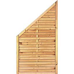 T&J Schutting Lamellenomheining Aansluiting Zichtscherm Lamellenomheining-aansluiting, drukgeïmpregneerde den/fijnspar, stabiel verzinkt geklampt, frame ca. 34x54 mm sterk, in verschillende maten verkrijgbaar