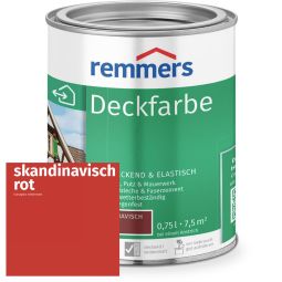 Remmers Dekkingsverf Skandinavisch rood Sterke weersbestendigheid, hoog dekkingsvermogen, op waterbasis