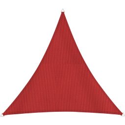 Windhager Zonnezeil CANNES Driehoek baksteen UV 50+ beschikt polyestergaas, wind- en waterdicht