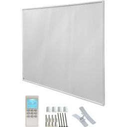 Wellker Infraroodverwarmingspaneel KP400 Kleur wit stekkerklaar 230V Ultralight eigengewicht, met hoogwaardige kunststofoppervlak, bruikbaar als wand- of standtoestel, verschillende uitvoeringen