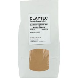 ClayTec Leem-Voegvuller, natuur-BRUIN 1,5 kg-zak, droog