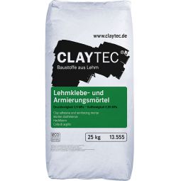 ClayTec Leemlijm 25 kg zak, voor droge gipsbouwplaten