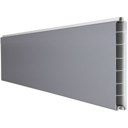 GroJa BasicLine smal PVC-steekzaun schutting zilvergrijs enkelprofiel zichtscherm lamellenomheining Hoogwaardig kunststof met PVC-folie afgewerkt, veel combinatiemogelijkheden, 180x15x1,9 cm