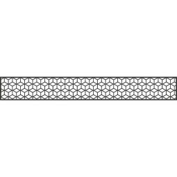 GroJa Steekzaun Designinzet Cube Aluminium Anthraciet DB 703 Poedergecoat, 179,5x25,5x0,15 cm, zonder adapterlijsten-set