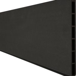 GroJa Solid Grande Premium steekzaun privacyhek Antracietgrijs enkelprofiel zichtbescherming steekzaun lamellenomheining Aan beide zijden dezelfde uitstraling, veel combinatiemogelijkheden, 180x24x1,9 cm