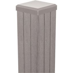 GroJa BPC-Prefab hekpalen Bi-Color zand Naar keuze op pluggen of in beton verankeren, inclusief paalkapje