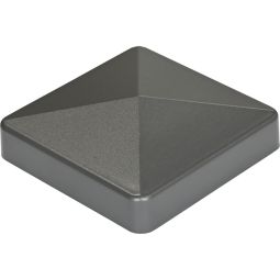 GroJa vervangingskap voor aluminium steekzaunpalen en aluminium poortpalen antracietgrijs Voor 7x7 cm en 9x9 cm palen, kunststof