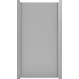 GroJa Premo HPL-schutting Uni Grijs Zichtscherm Stabiel, breukbestendig en uiterst bestand tegen hitte en vuil, 90x180x0,8 cm