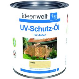 T&J UV-beschermingsolie kleurloos houtsolie Kleurloos UV-beschermingsolie voor buiten, beschermt hout effectief tegen vergrijzing, zuinig in gebruik voor ca. 24 m² per liter, verkrijgbaar in 0,75 l en 2,5 l