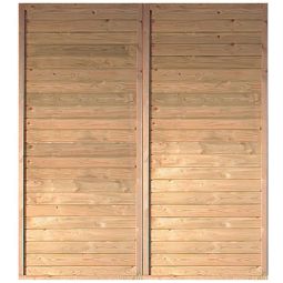 Karibu zijwand voor enkele en dubbele carport Classic Afmetingen (BxH) 180x200cm
