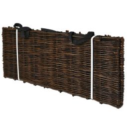 Verhoogde plantenbak uit wilgen 100x40x40cm inclusief plantenzak