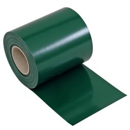 Zichtschermstroken Dubbelstaafmat hekwerk ondoorzichtig Groen Hekfolie PVC-schermfolie inclusief 28 klemprofielen, 630 g/m², UV-bestendig, voor ca. 7 m² oppervlak