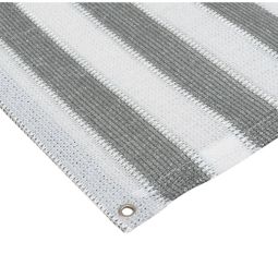 Balkonscherm Grijs-Wit 90x300 cm Ondoorzichtig balkonscherm in modern grijs-wit, met ogen voor bevestiging