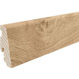 HARO stekplint DISANO Eik Phoenix vochtbescherming plinten Waterdichte voeglijst met natuurlijke houtoptiek voor DISANO-vloeren, 2200x19x58 mm