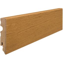 HARO-steekplint Cube Eik MDF-kern fineerlaag Plinten Decoratief, onderhoudsarm, afmetingen 15x80 mm, 2,2 m