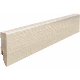 HARO Steekklinkerplint DISANO Cube Eik Ontario wit Plinten Lichte houtlook met functioneel MDF-steksysteem, 200x16x58 mm
