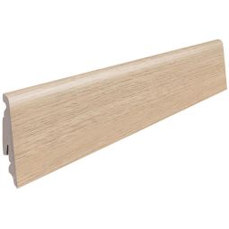 HARO Steekplint Eik Eleganza crèmewit Flavia wit Plint MDF-plint in cremewit, 19x58 mm, geføleerd