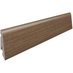 HARO-stekplint Nussbaum Vario voetlijst Klassieke houtkleur met moderne steekbevstinging en robuuste MDF-kern, 2200x19x58 mm