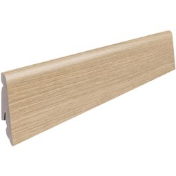 HARO stekplint Zilverspar Vario vloerplint Heldere ahornlook met eenvoudige tekening en verborgen montage, 2200x19x58 mm
