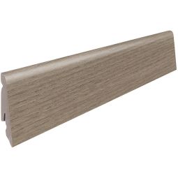 HARO Steekafdekprofiel Cube Chevron Eik grijs Voetlijsten 2200x16x58 mm, grijze houtuitstraling, robuust en veelzijdig inzetbaar