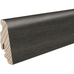 HARO Steekafdeklijst DISANO Eik Whistler Basalt vochtbescherming Plinten 2200x19x58 mm, waterbestendig met edele, donkere houtlook
