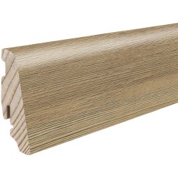 HARO stekplinten DISANO bergden cognacbruin vochtbeveiliging plinten 2200x19x58 mm, waterdicht, MDF-drager met foliebekleding