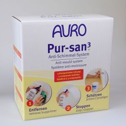 AURO Pur-san3 Anti-Schimmel-Systeem Nr. 414 - 3 Componentendoos 3in1-doos voor betrouwbare hulp bij schimmelproblematiek