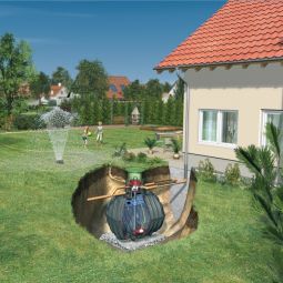 GRAF Carat Komfort tuinanlage Regenwatertank De comfortabele oplossing met automatische dompelpomp, verschillende formaten, inclusief accessoires