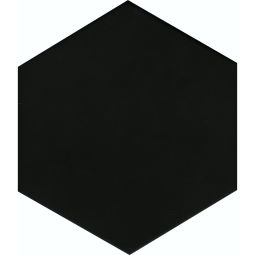 Wellker Tegels Chiquimula Solid Black geglazuurd mat Afgeronde kant 21,5x25 cm Dikte 9 mm Geschikt voor vloerverwarming
