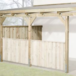 weka zijwand voor terrasoverkapping 671 Hoogte 155cm, keteldrukgeïmpregneerd