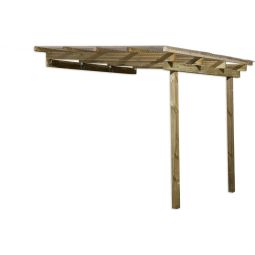 weka Terrasoverkapping 671 Terrasdak verschillende maten, onder druk geïmpregneerd, paalsterkte 90x90mm, naaldhout