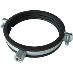 HT-buisklem met aanzetschroef Robuste buisklem met bout voor HT-leidingen, geluiddgedempt 8 x 80 mm