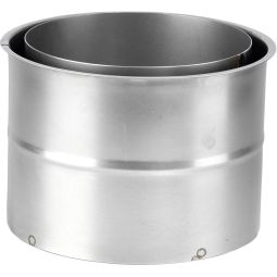 Justus Dubbellwandbinnenbekleding voor houtkachel Veilige wanddoorvoering voor rookgasbuizen, buisaansluiting 150 mm