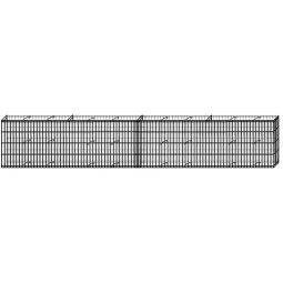 bellissa Steenkorf Muursysteem 40cm Steengabionen voor in het beton, staafdikte 2,5/2mm, maaswijdte 25x100cm