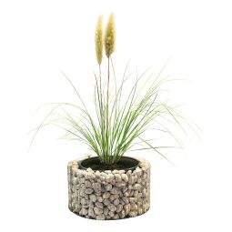 bellissa steenkorf verhoogde plantenbak rond Hoogte tot 80 cm, maaswijdte 25x100mm, maaswijdte 25x100mm