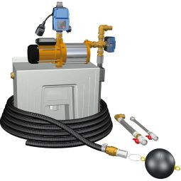 ACO Rain4me Vollautomatische Regenwasserzentrale Professional incl. 20 m dakgootroposter