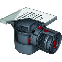 ACO kelderafvoer Junior met designrooster Quadrato