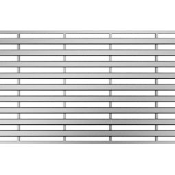 ACO Profiline Rooster Heelsafe Roestvrijstaal Bouwbreedte 130 mm passend bij ACO houten terrassingoot, verschillende lengtes
