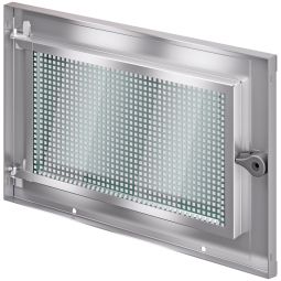 ACO stalen kelderraam 80x60cm eenvoudig raam Veiligheidruit, incl. muurverbinder en draaibaar beschermingsrooster