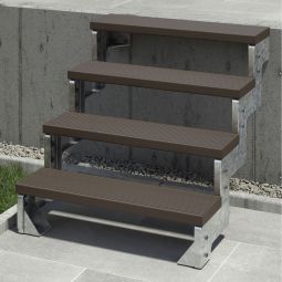 DOLLE buitentrap tuintrap Gardentop Compleet-set Personaliseer uw buitentrap met onze configurator, balustrade niet in de set inbegrepen