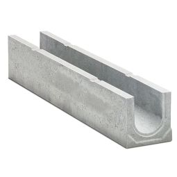 BIRCOplus afvoergoot NW 100, nr. 0/0 zonder binnenafschot Afvoergoot met nominale maat 100mm, vorst- en dooizoutablestendig beton, eenvoudige bediening
