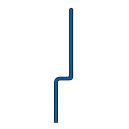 BLANKE Tegelprofiel Hellingwig AQUA-KEIL WAND Roestvrijstaal geborsteld 12,5/32mm Lengte 1480 mm, wandaansluiting voor lijnafwatering, linker of rechter aanslag