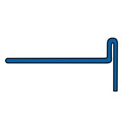 BLANKE Tegelprofielhoek Hellingkeil AQUA-KEIL Roestvrijstaal geborsteld 12,5/24mm Lengte 980mm, voor lijnafwatering, linker of rechter aanslag