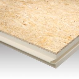 Bauder zolder isoleren BauderPIR DHW WLS 023 PU-hardschuim met 10mm houtvezelplaat dakisolatie geringe Aufbauhöhe, beidseitig alukaschiert