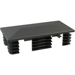Wellker paalkapje voor PAN aluminiumpalen Vervangingsonderdeel paalkapje, kunststof zwart